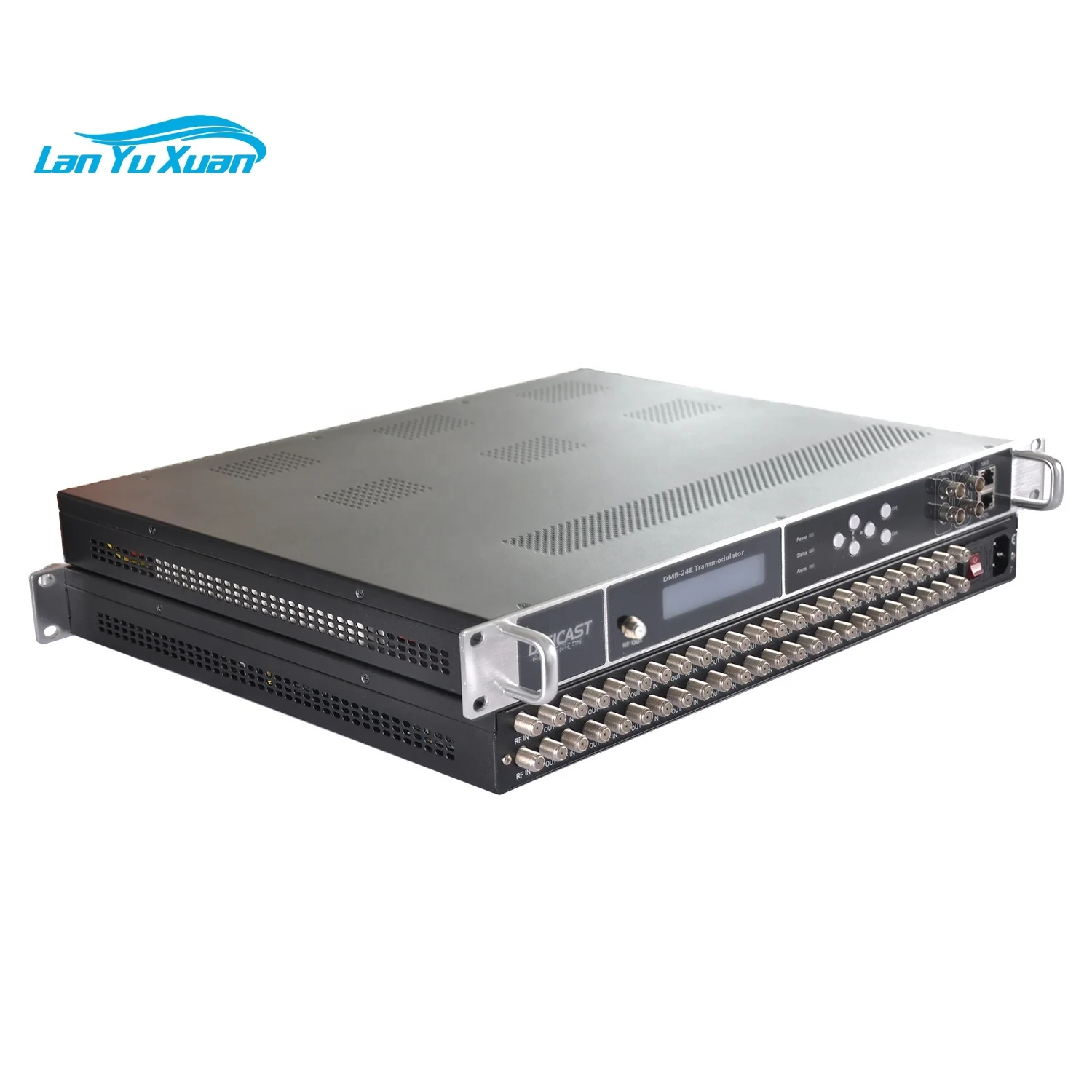 DIGICAST Digital FTA Max 24 Tuners DVB S/S2/S2X/ATSC/DVB-T2 to 16 DVB T/DVB-C RF Modulator with BISS Support