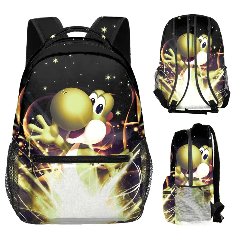 Anime Cosplay Harajuku Popular Funny Yoshi dinosaur student Bookbag Notebook Backpacks 3D Print Oxford Waterproof Boys/Girl 72th - view 5