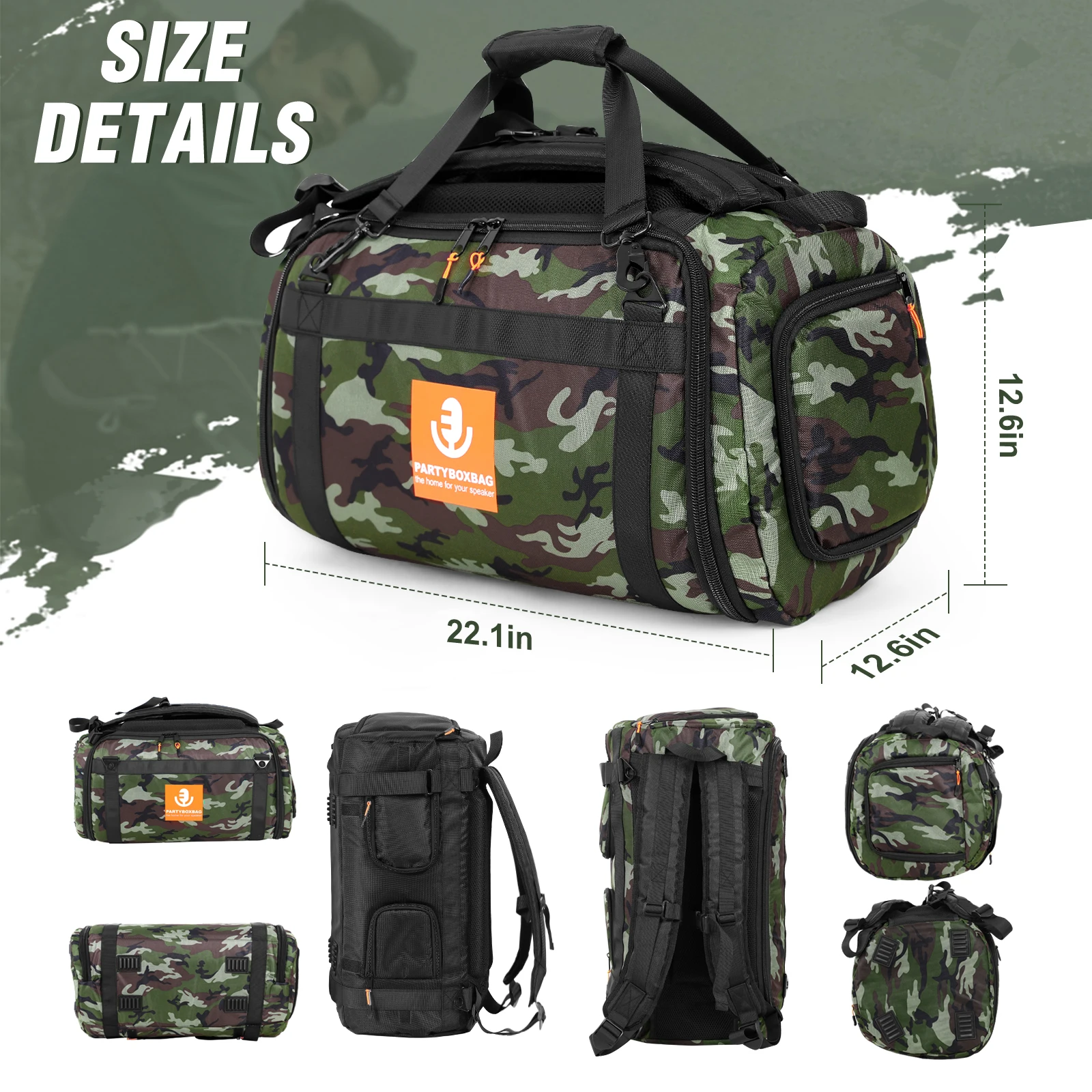 Altoparlante portatile Carry Tote Bag Zaino Altoparlante impermeabile Zaino da trasporto Custodia da trasporto a prova di caduta per JBL Partybox Club 120