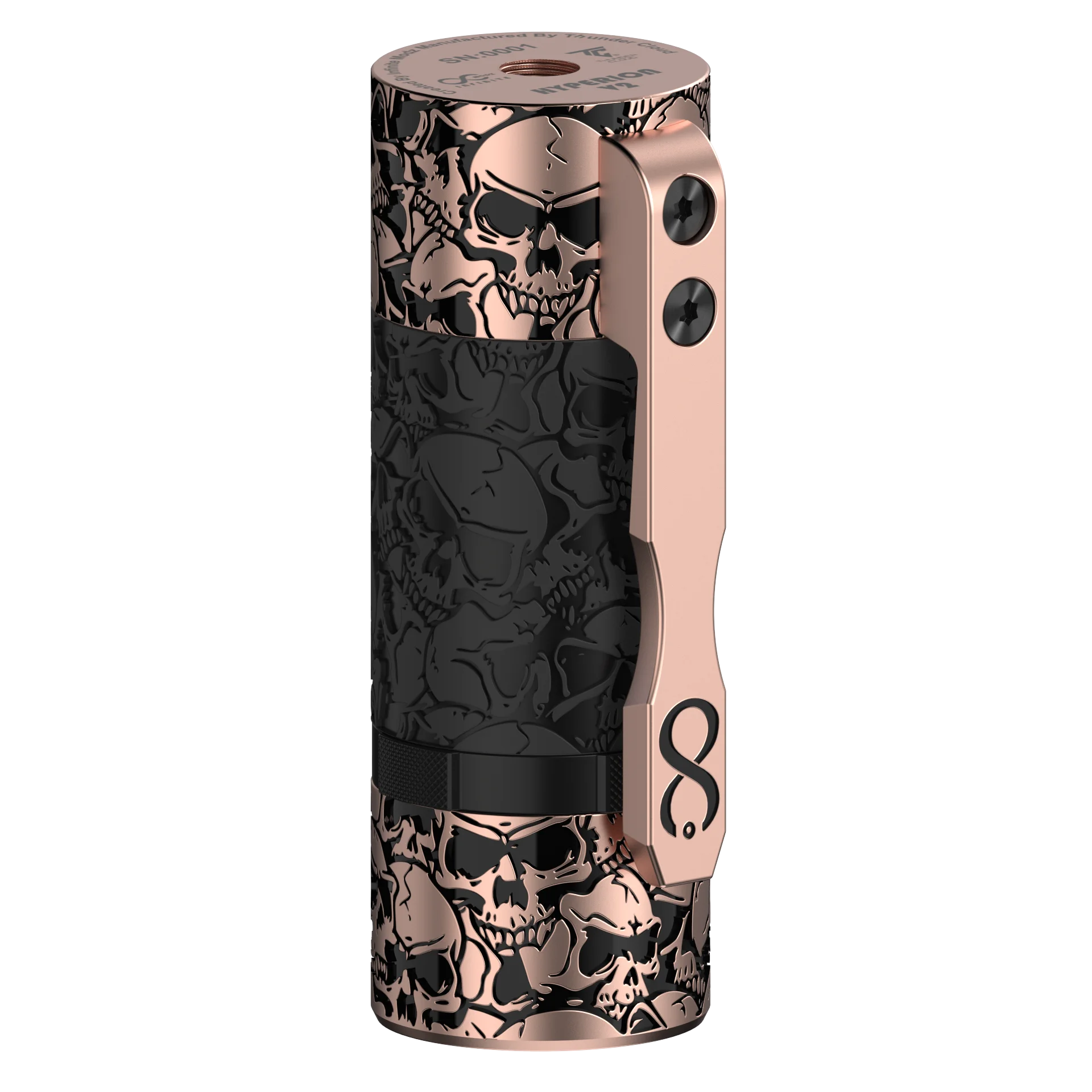 قلم Vape الأصلي ThunderCloud Hyperion V2 Mech Mod 28 مللي متر يعمل مع بطارية 18650/ 21700 مبخر ميكانيكي رائع من النحاس #6