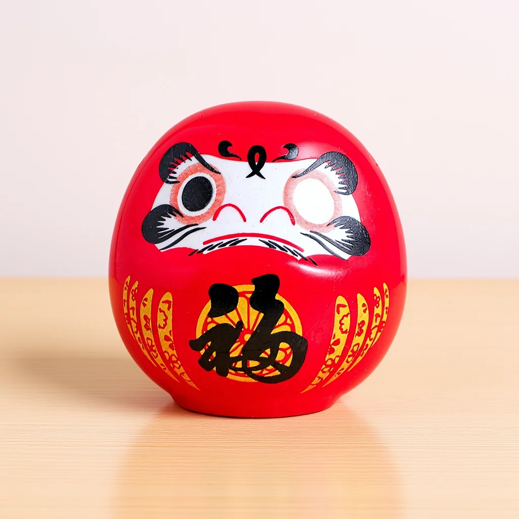 

Japanese Ceramic Decorative Statue Classic Table Centerpiece Dashboard Ornament Prosperity Good Home Accessory