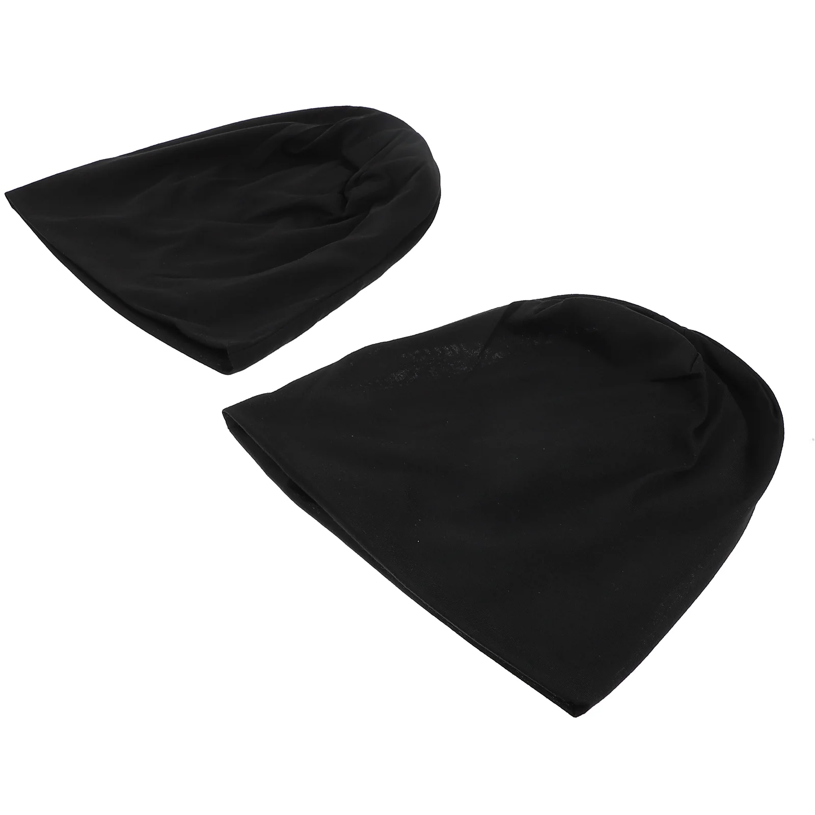 

2 Pcs Hedging Cap Mens Black Hat Skull Caps Scrub Beanie Hats Warm Korean Version