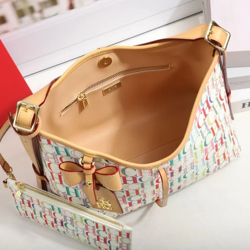 CH Women's Tote Bag with High-End Feel, Multi-functional Underarm Bag, High-Quality Fashion Printed Letter Design Bag
