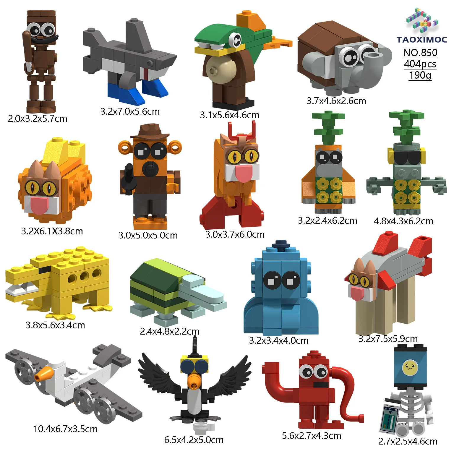 2025 Nieuwe Fusion Stiksels Monster Boss Tung Tung Sahur Brainrot Dieren Bouwstenen Speelgoed Cadeau voor Verjaardag Kerst speelgoed