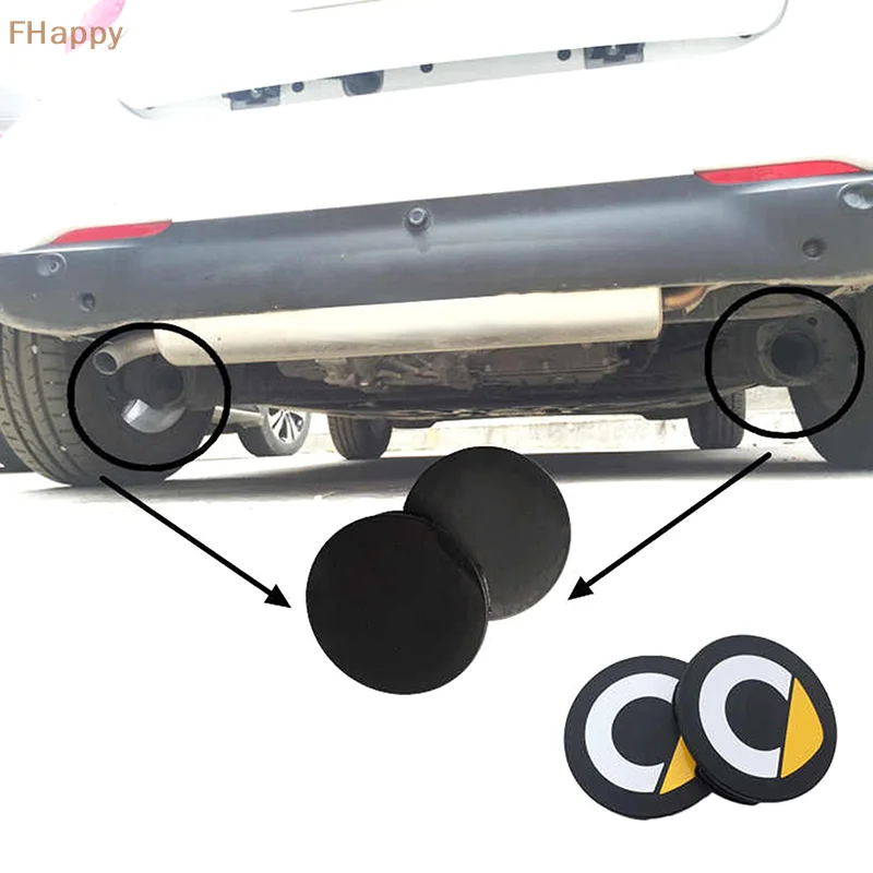 

2PCS Rear Waterproof Anti Rust Tail Pipe Exhaust Tip Cover Protector Cap For Smart 450 451 453 Fortwo Forfour W451 W453