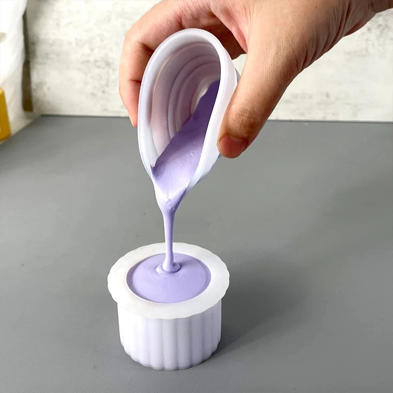 For Fun Silicone Folding Measuring Cup 50-500ml With Scale Food Grade Separating Cups Diy Cake Epoxy Resin Jewelry Making Tools