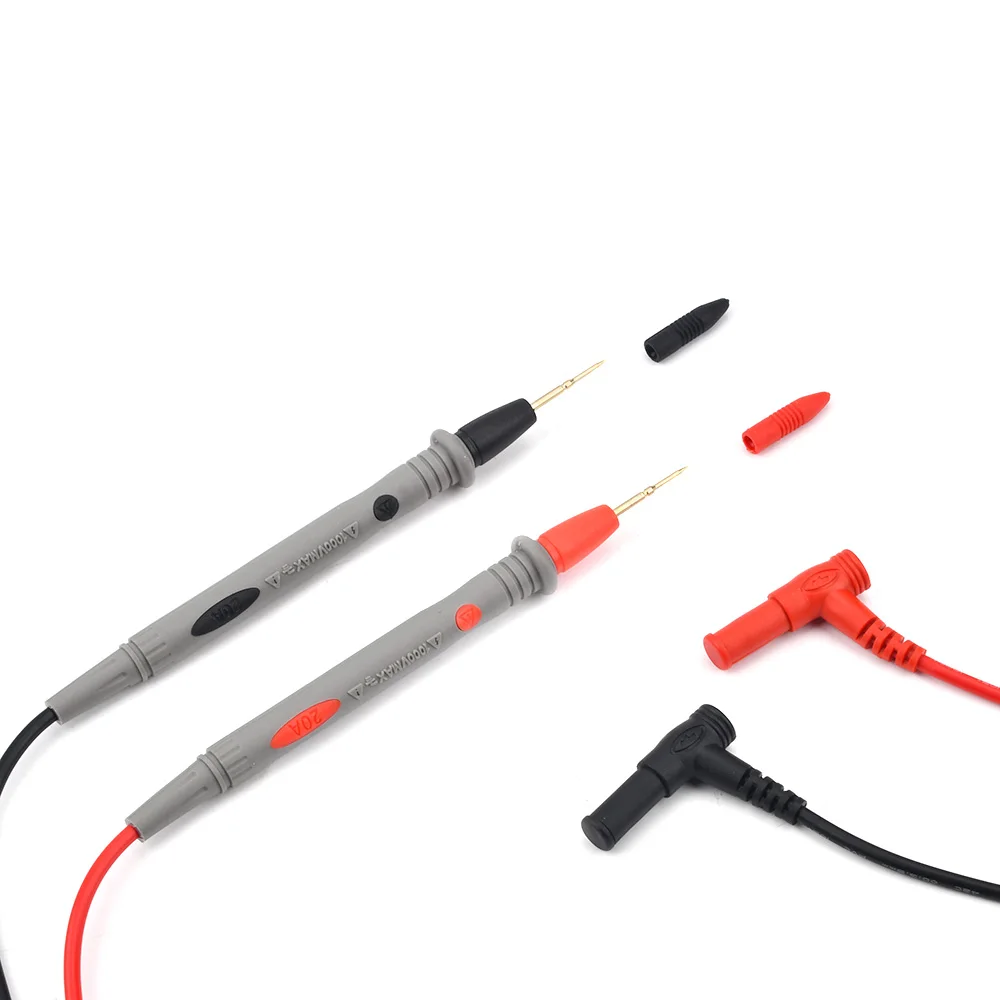 20A 1000V Probe Test Leads Pin for Digital Multimeter Needle Tip Multi Meter Tester Lead Probe Wire Pen Cable 110cm 2pcs