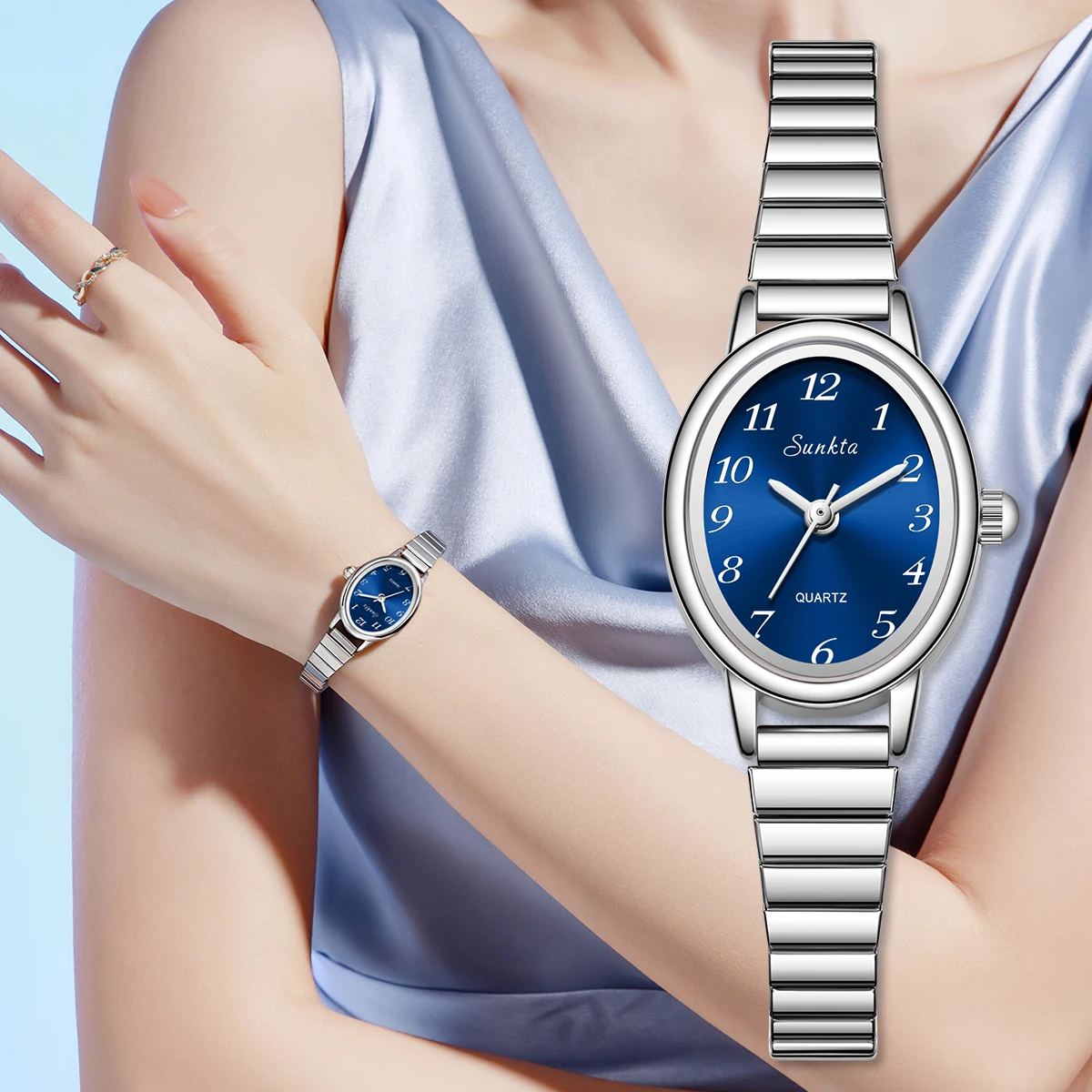 

SUNKTA simple TOP 2026 vintage watches quartz women's watch waterproof casual fashion women wristwatch gift Relogio Feminino+BOX
