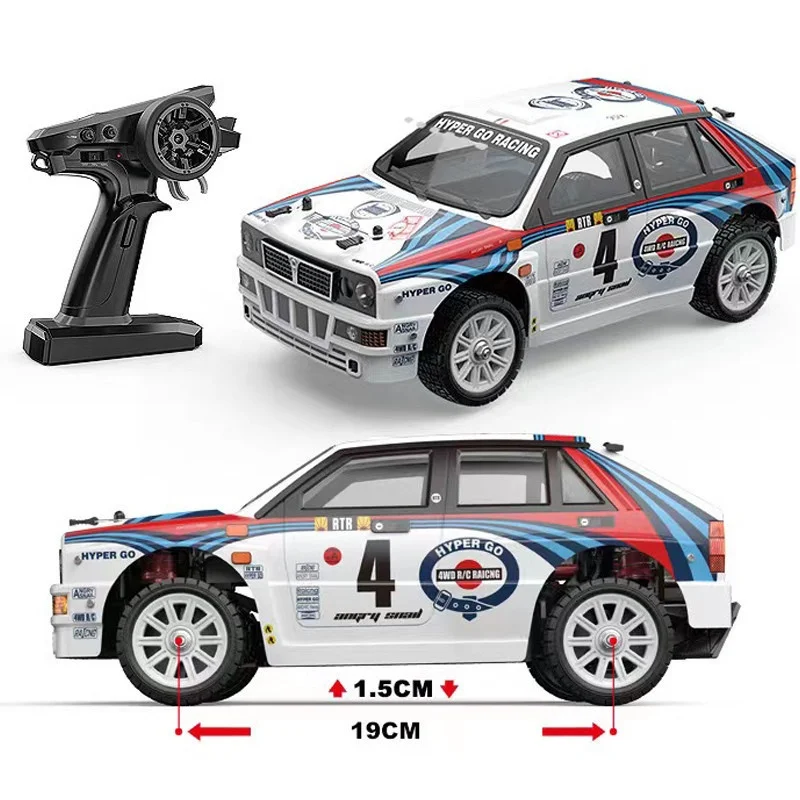 MJX Hyper Go 14302 1/14 Brushless 4WD RC Rally Drift Car High Speed Flat Run Hobby‑Grade Remote Control Racing Model Toy