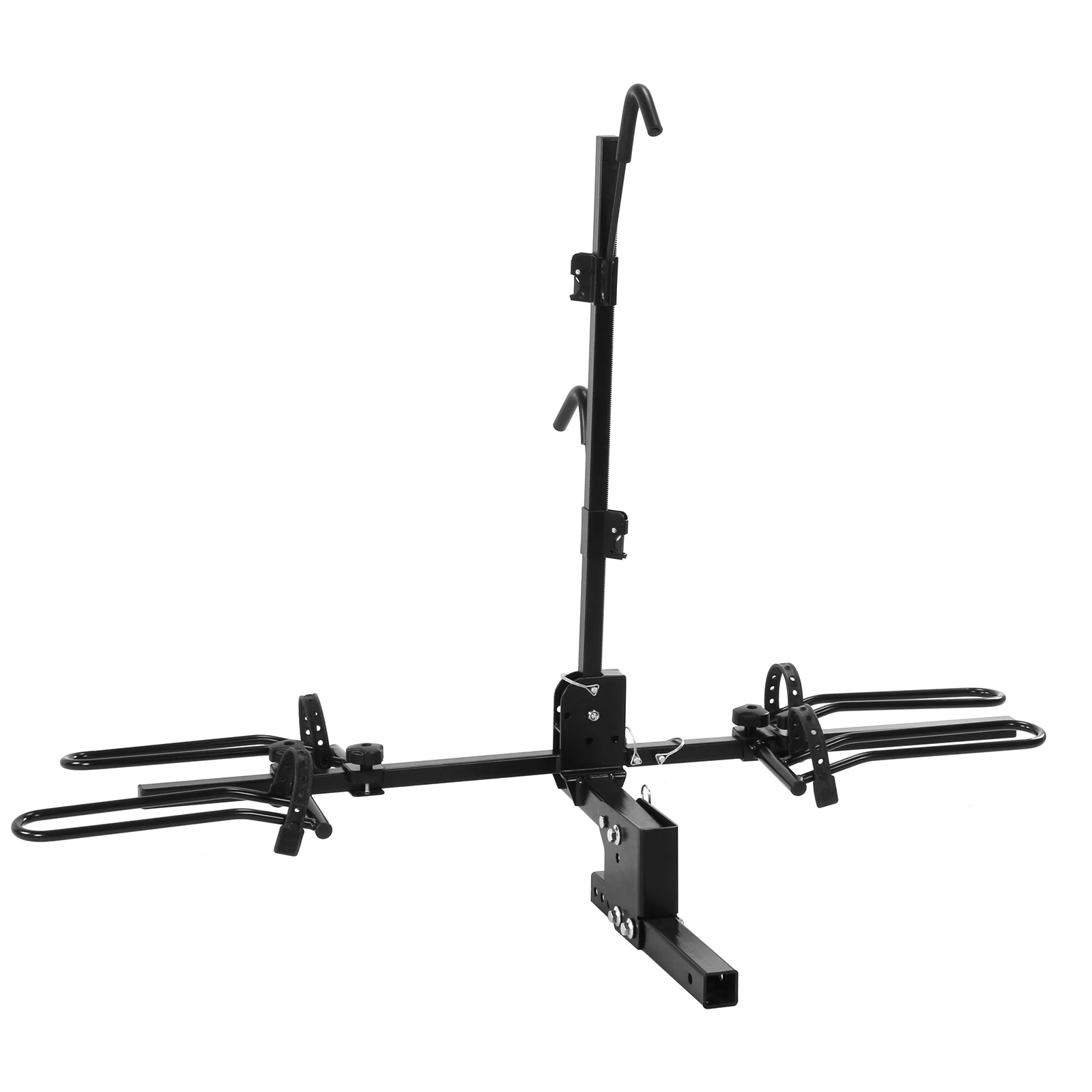 

Double Bike Rack Tray for Car SUV Van & Truck 160Lbs Hitch Bike Rack with Adjustable Tire Cradles Fits Up To 5-Inch Fat Tire