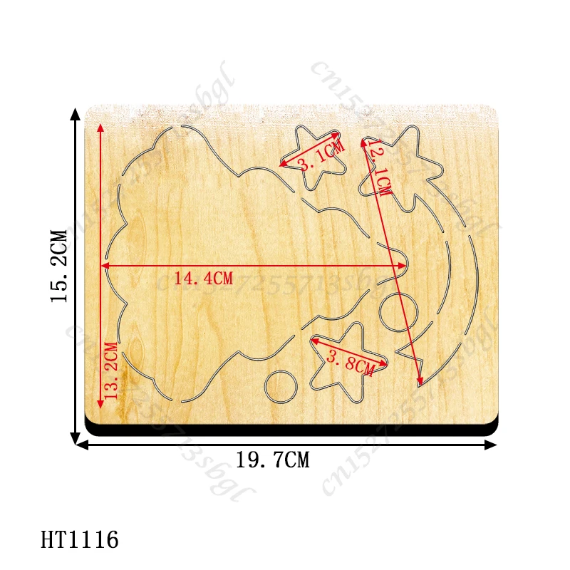 Wykrojniki choinkowe-nowa matryca do cięcia 2022 i drewniana forma, HT1116 nadaje się do zwykłej maszyny do cięcia matryc na rynku.
