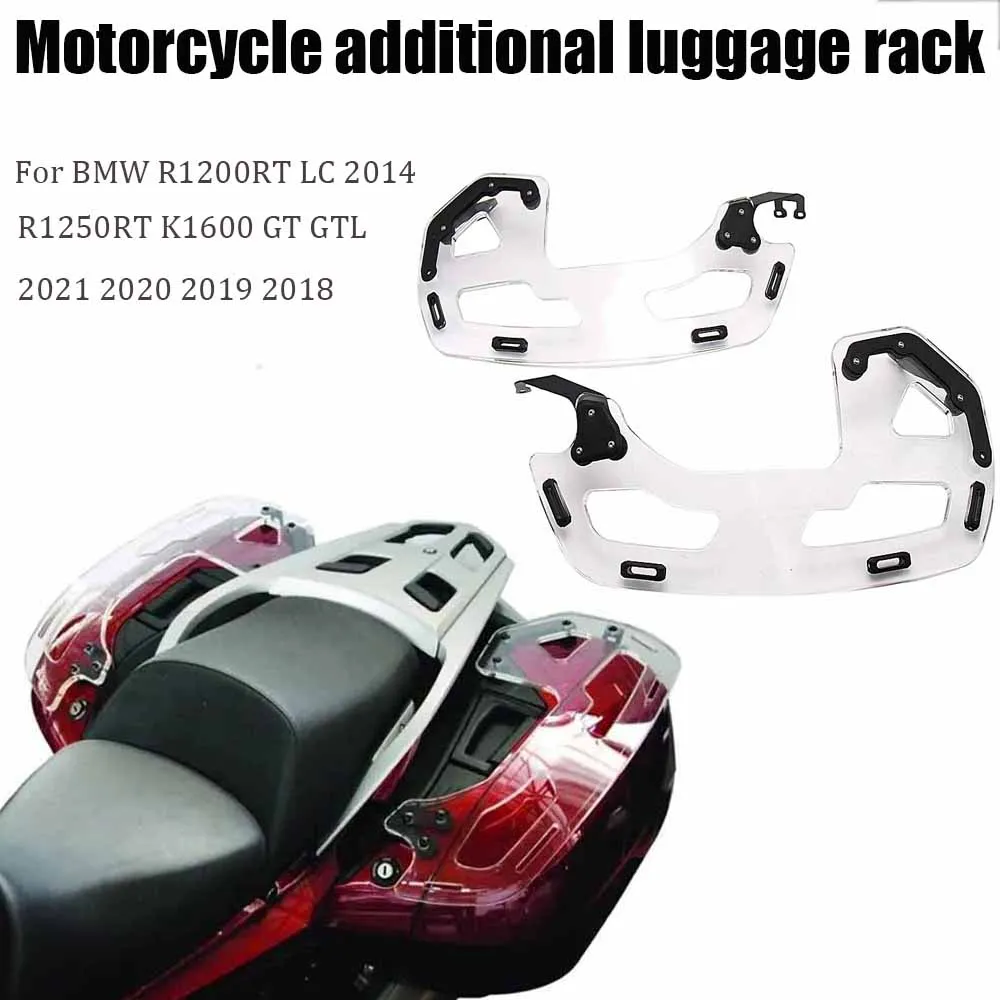 

New Motorcycle ADDITIONAL LUGGAGE RACK -CLEAR- ON SIDE PANNIERS For BMW R1200RT LC 2014 R1250RT K1600 GT GTL 2021 2020 2019 201