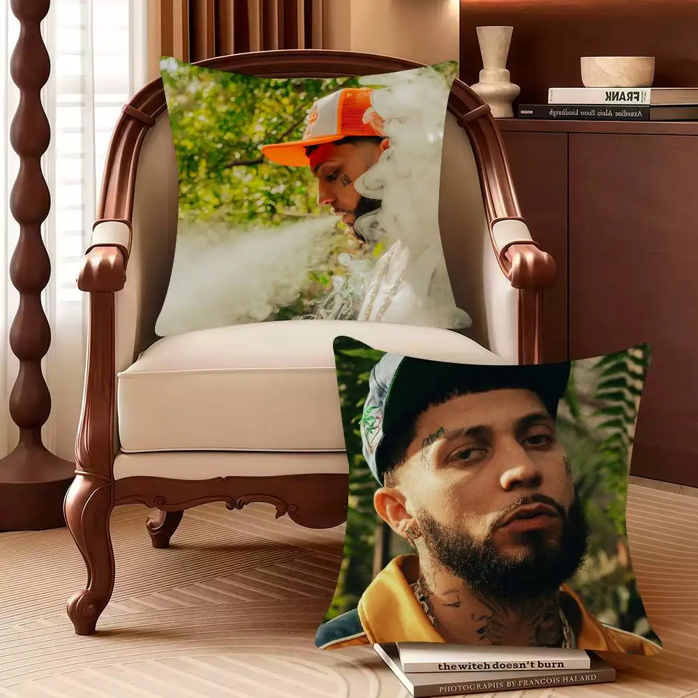 

J-JC Rapper R-Reyes NACER DE NUEVO Pillow Case Decor Protective Covers Comfortable soft for Sofa Living Room Home office