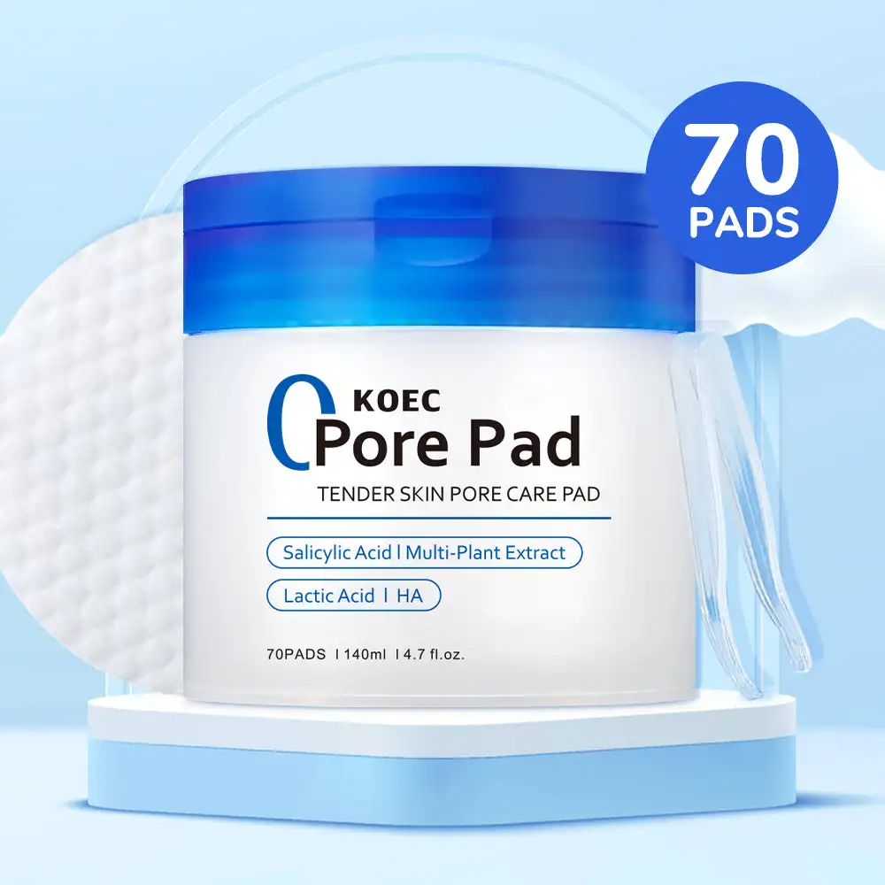 

70 шт. очищающие диски KOEC Zero Pore Salicylic Acid сглаживающие очищающие отшелушивающие средства для ухода за порами с гиалуроновой кислотой и экстрактом нескольких растений