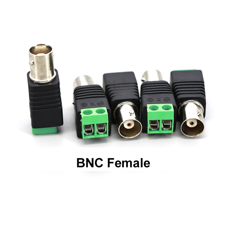 

10 шт. 12В BNC-разъемы (гнездо) для видеокабелей, конвертеры BNC для светодиодных лент, видеорегистраторов, камер видеонаблюдения, питания W28