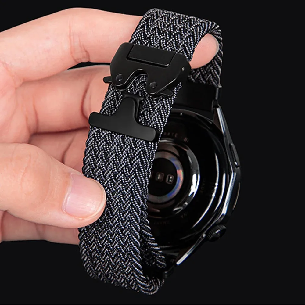 22mm 20mm Geflochtenes Nylon-Schlaufenarmband für Redmi Watch 5 Active/Lite Fallschirmschnalle Komfortables Band für Redmi Watch 3 Lite/Active