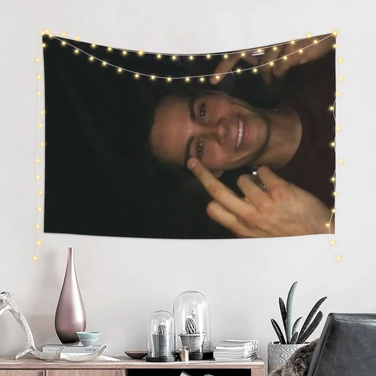 dylan o’brien middle fingers Tapestry Korean Room Decor Home Decoration Accessories Tapestry