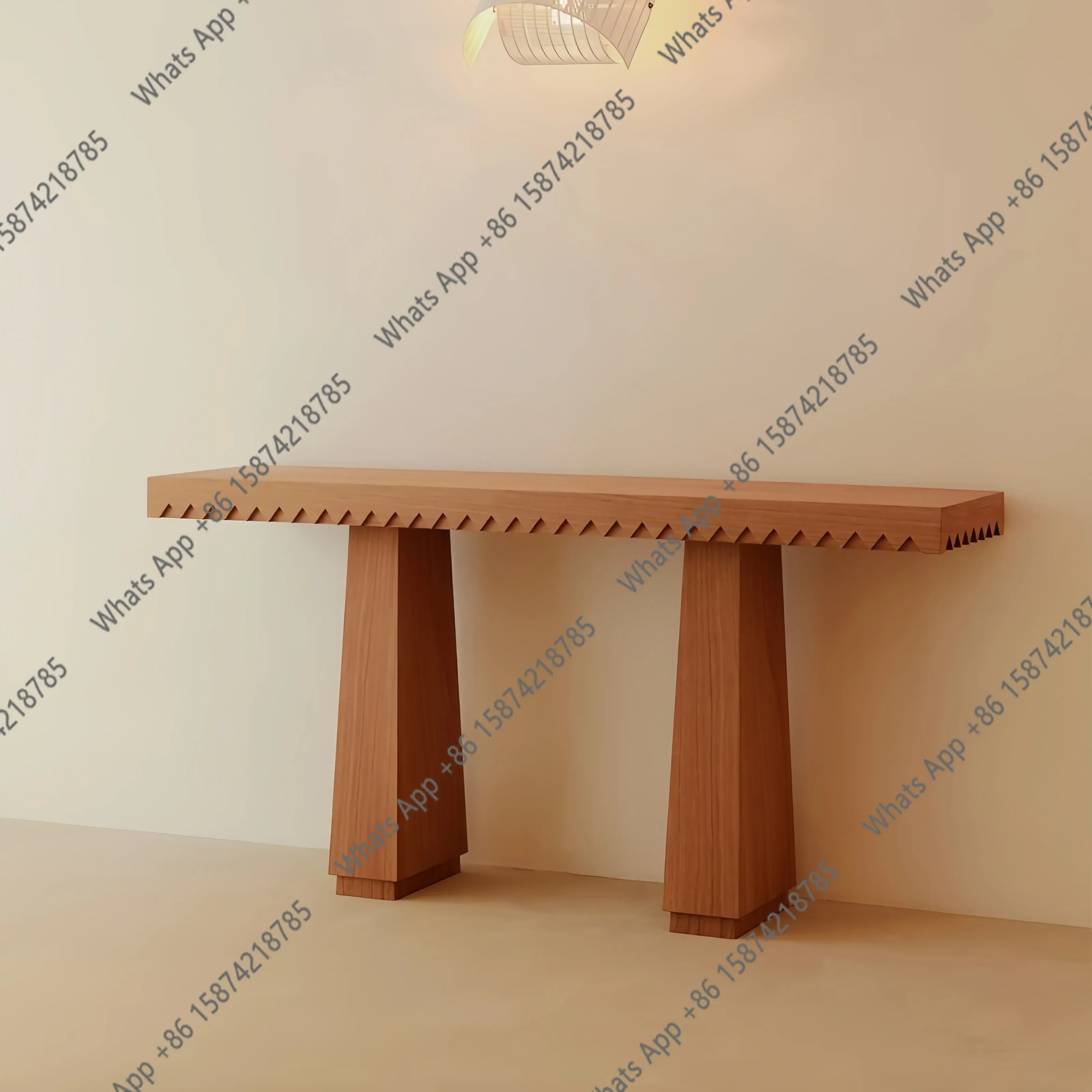 Solid Wood Entryway Table Modern And Simple Designer Entrance Table Entrance Light Luxury Table End Viewing Platform X