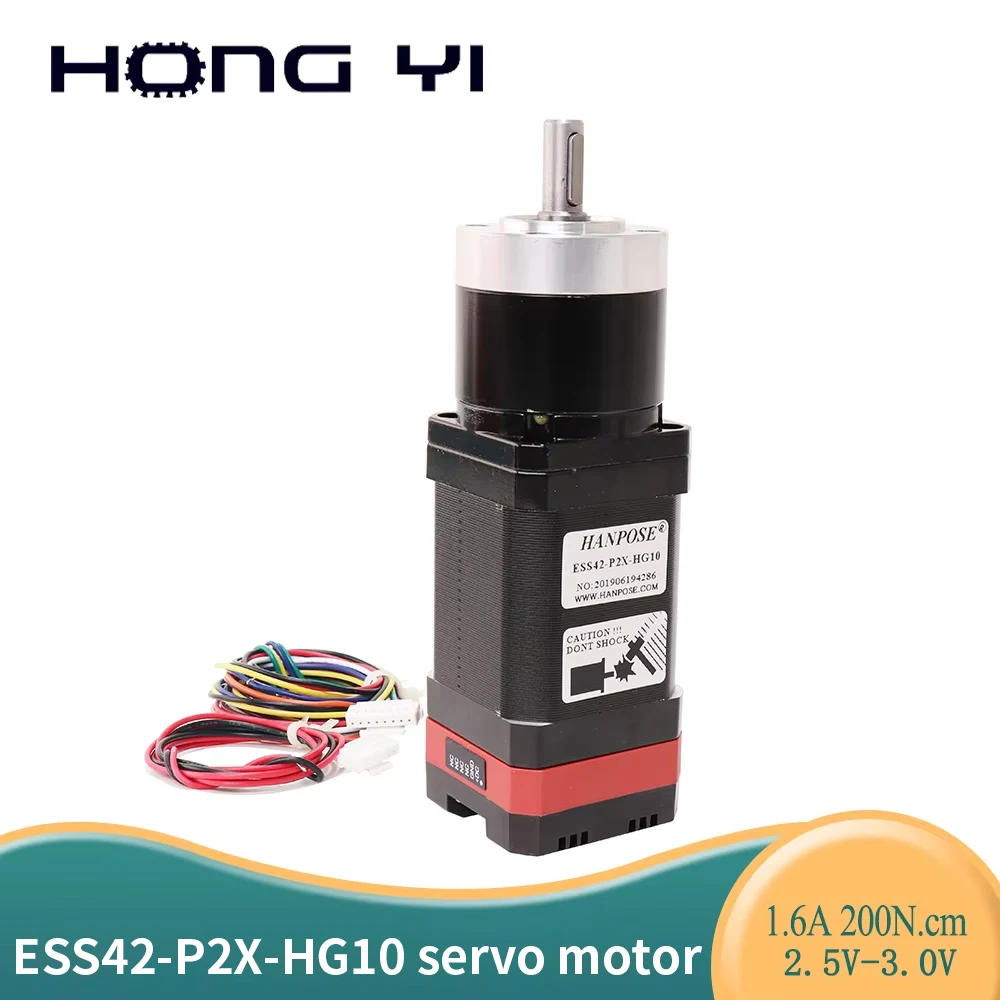 

Серводвигатель Nema17 с планетарным редуктором, передаточное число 5-1, 10-1, шаговый двигатель ESS42-P2X, 1.6А, 200Н.см, 40мм, для аксессуаров 3D-принтеров