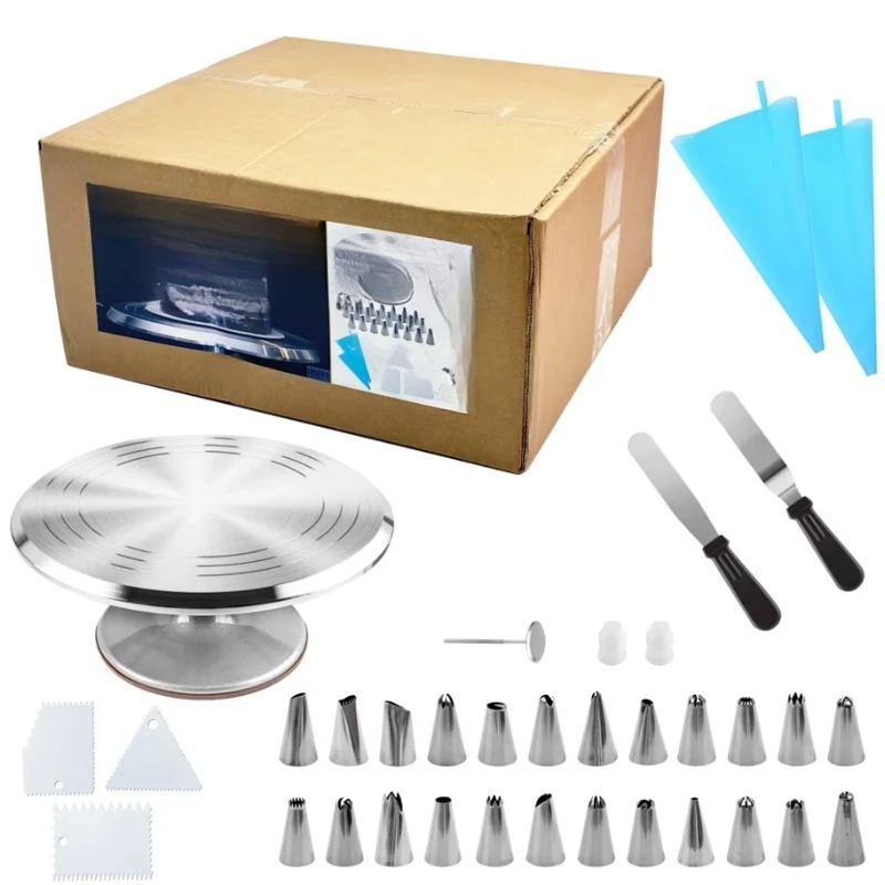

35-Piece Complete Baking Pan Tool Multifunctional Cake Decor Set Baking Pan Tool for Cake, Cupcake & Pastry Decoration