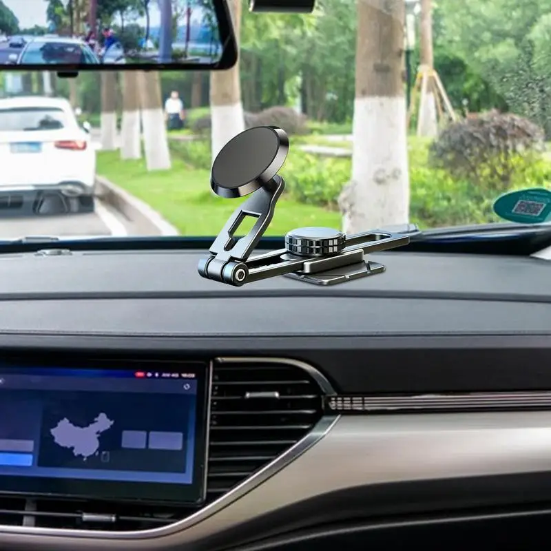 

Складной магнитный автомобильный держатель для телефона, вращение на 360 градусов, складной магнитный автомобильный держатель для телефона, кронштейн для смартфона на приборной панели для путешествий