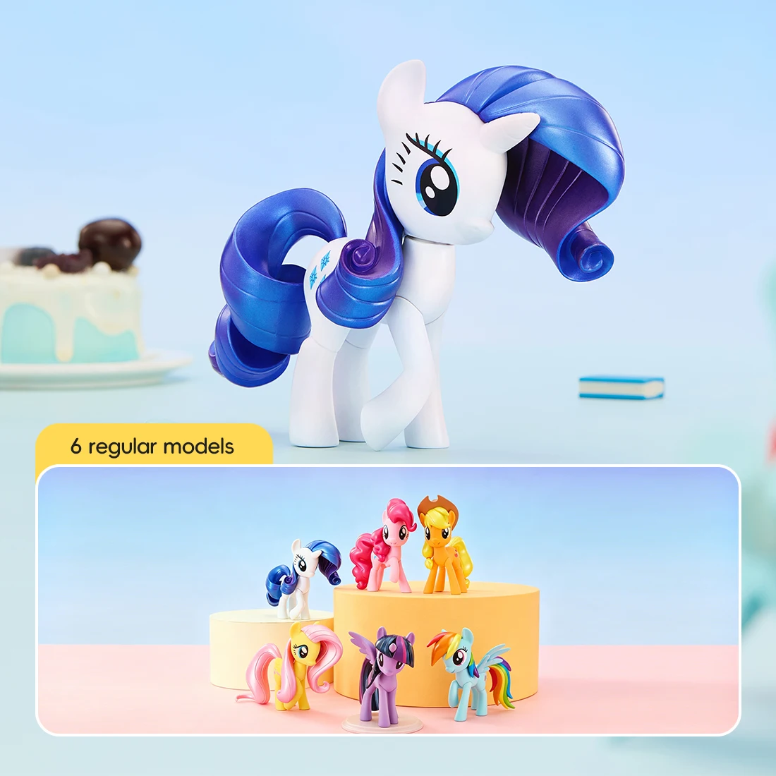 My Little Pony Blind Box Dolls Cute Cartoon Character Mini Figures Collectible Mystery Toys Desktop Display Figurines Gift