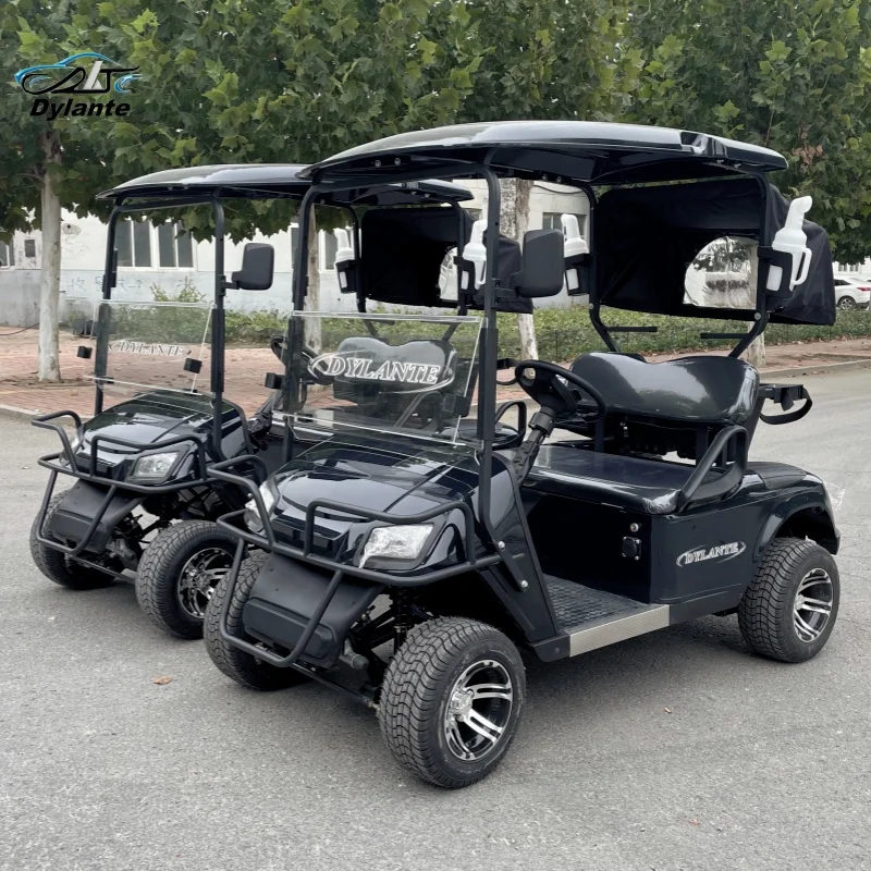 Best Selling American Golf Course Special Car Mini 2 Seat Electric Golf Car Single Row Sports Scooter Hunting Off-Road Vehicle