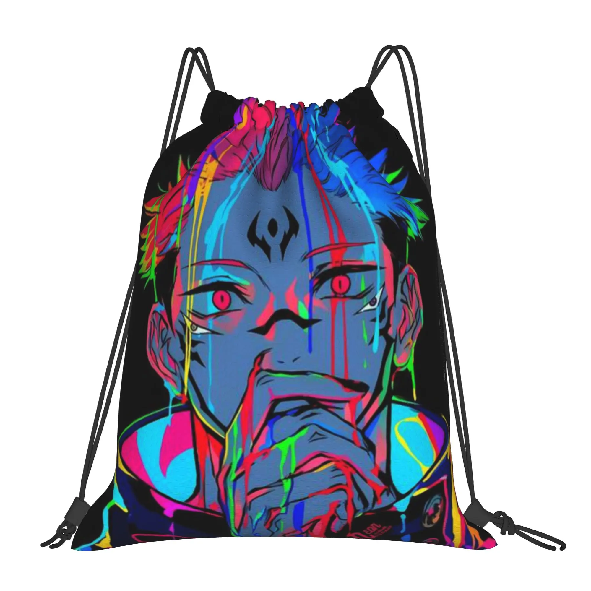 Bolsas con cordón Sorcerer Squad Jujutsu Kaisen, bolsa de compras unisex para almacenamiento, bolsa con cordón para organizar y guardar cosas