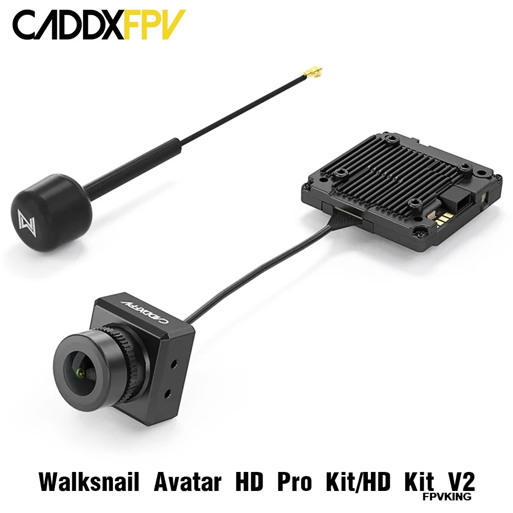 CADDX Walksnail Avatar HD Pro Kit HD Kit V2 5.8Ghz Digital System FPV Transmitter 1080P HD Camera With Gyroflow for RC Drone