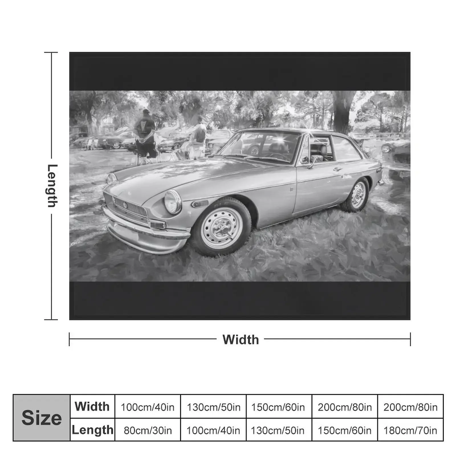 1972 MG MGB GT X101 Throw Blanket For Baby Hairys Single Bed Fashionable Blankets