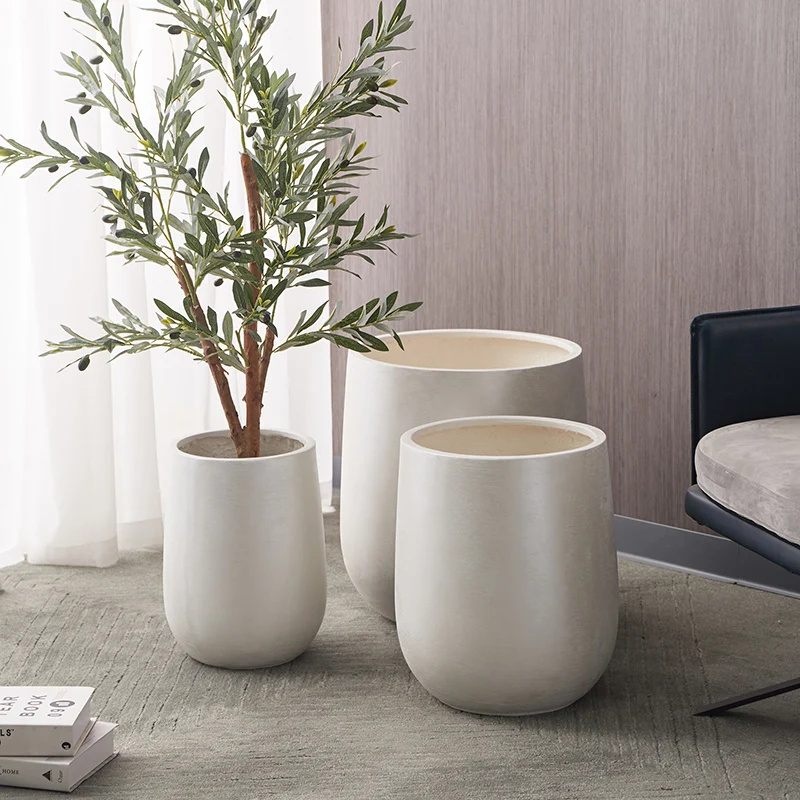 Vase Large Outdoor Indoor Planter Pots Containers With Drainage Holes and Rubber Plug for Home Garden Patio Flowerpot Plants image 3