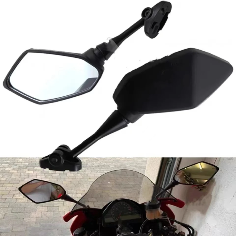 Pair For Yamaha YZF R1 R6 R25 R15 R125 R3 R1S R1M FZ6R Mirrors Motorcycle Scooter Rear View Mirror Carbon Look