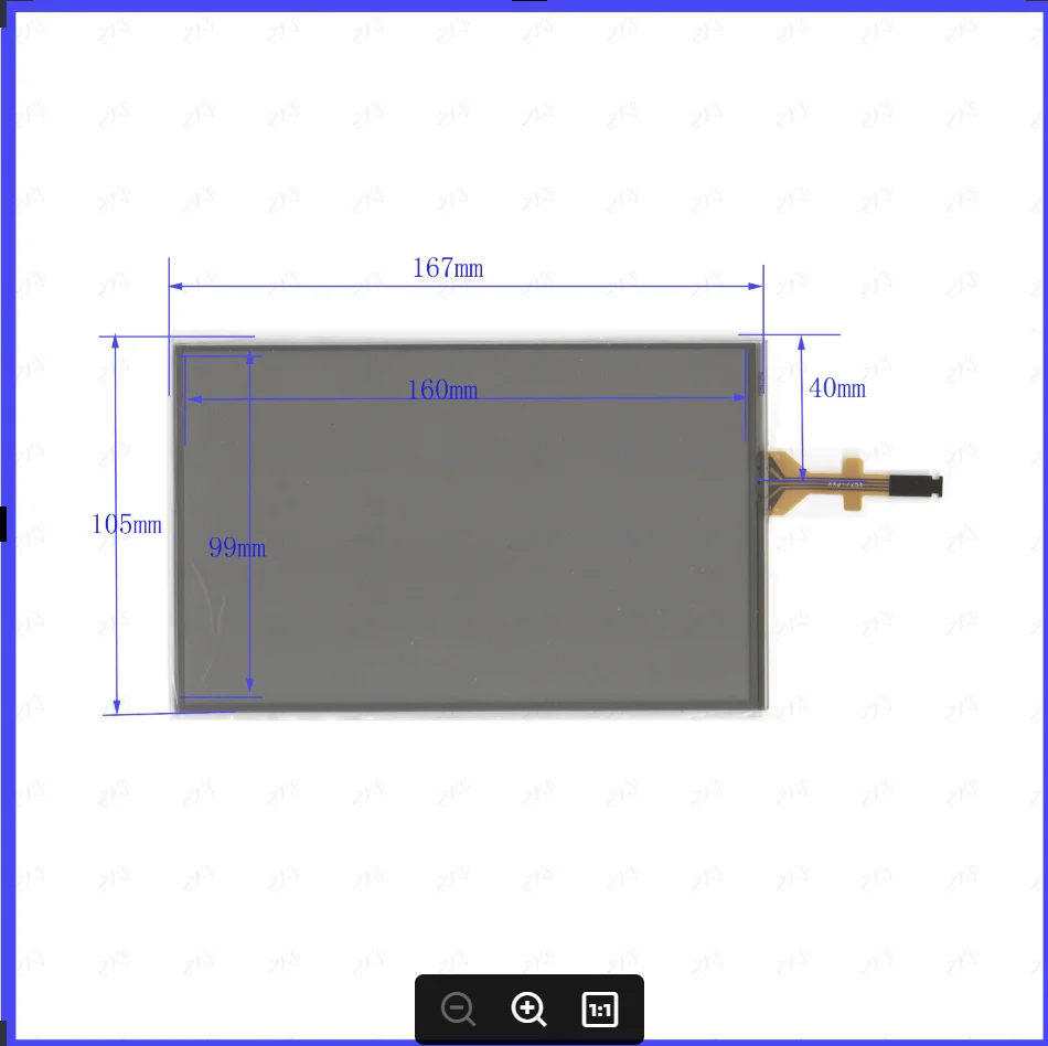 

ZhiYuSun 7256 167*105mm this is compatible 7inch 4-wire resistive touch panel for Car DVD