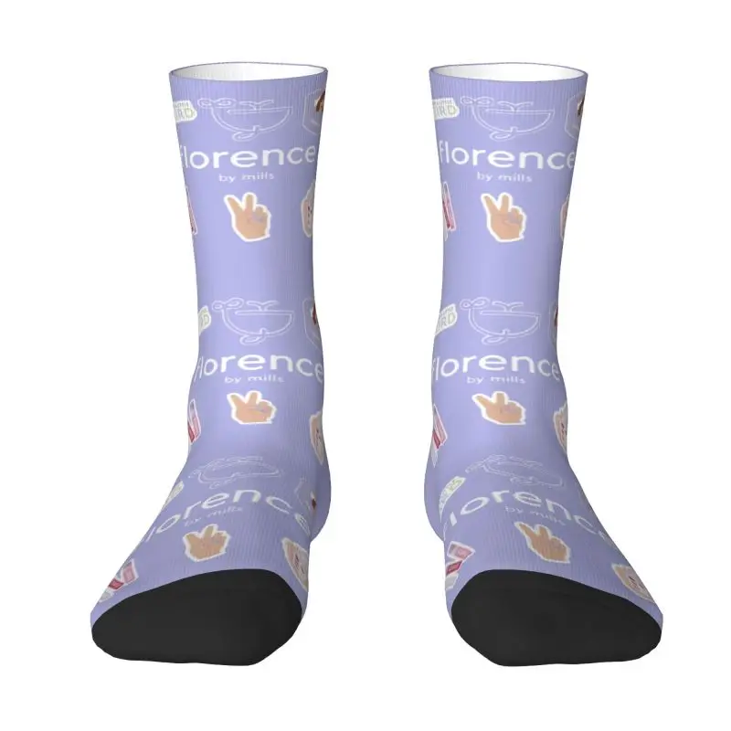 

Florence By Mills Mens Crew Socks Unisex Funny 3D Printing Dress Socks