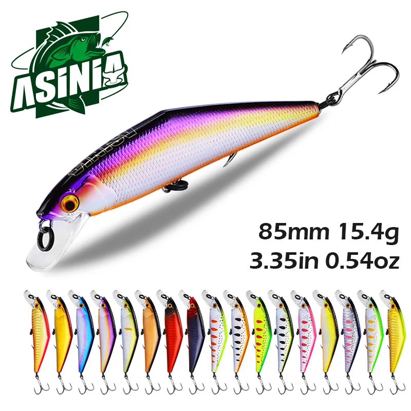 ASINIA 8,5 см 15,4 г новая модель рыболовных приманок жесткая приманка 20 цветов на выбор качественная профессиональная блесна Тяжелая Тонущая блесна