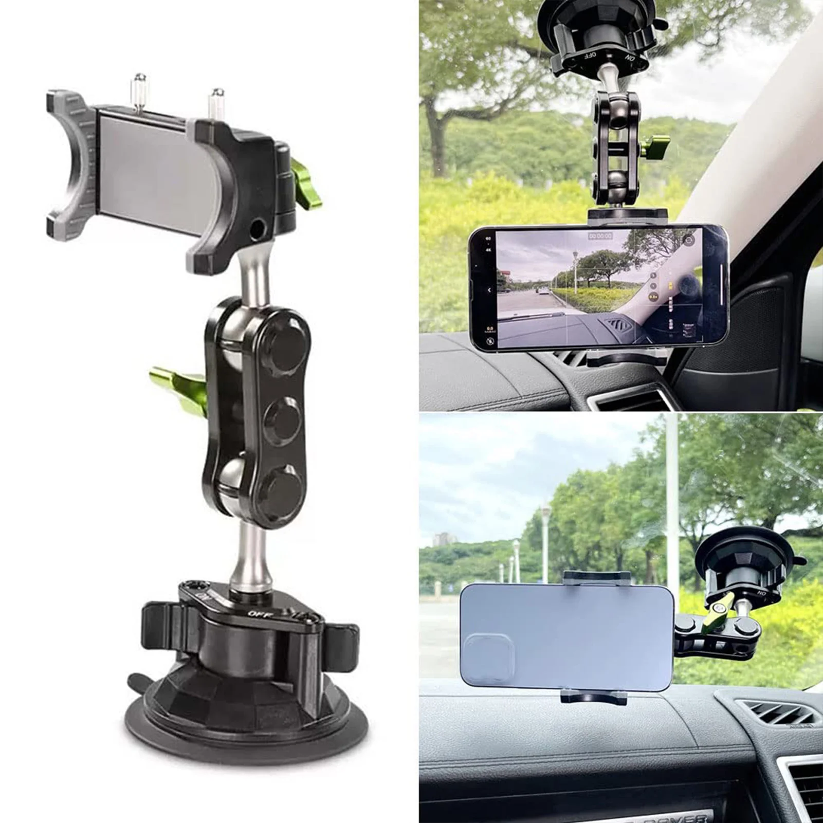 

Car Mobile Phone Holder Firm Suction Cup Wide Application for Office Home Car Use