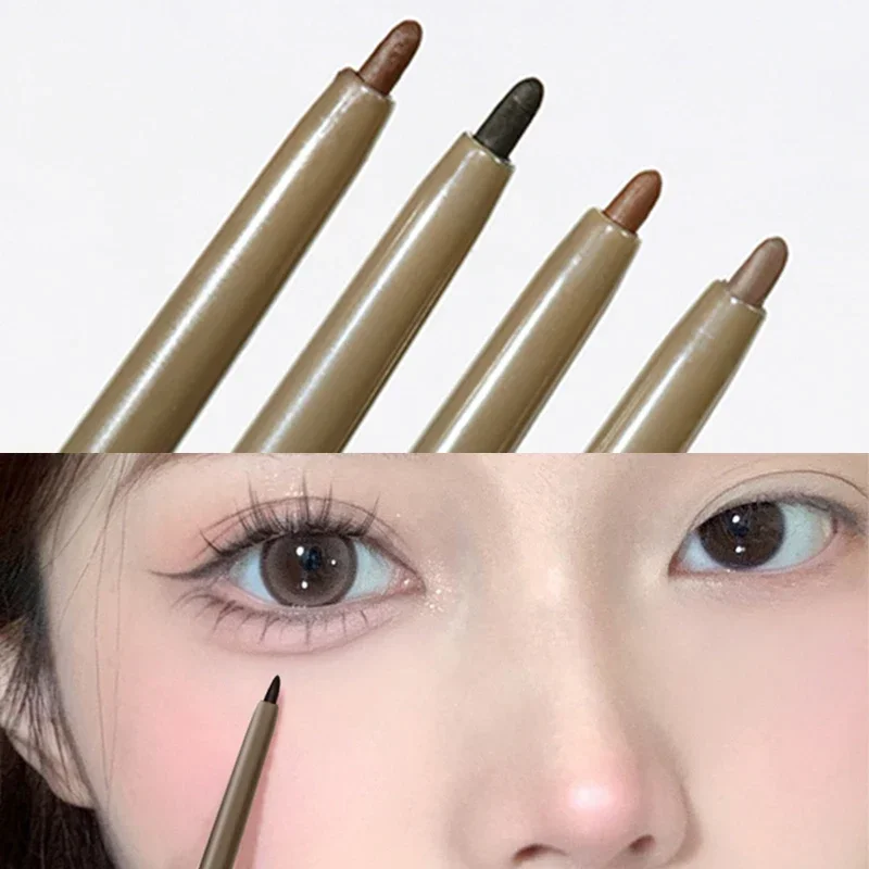 Matte Lying silkworm Eyeliner Gel Pen Lasting Waterproof Not Blooming Quick Drying Eye Liner Pencil Brown Eye Shadow Pen Makeup