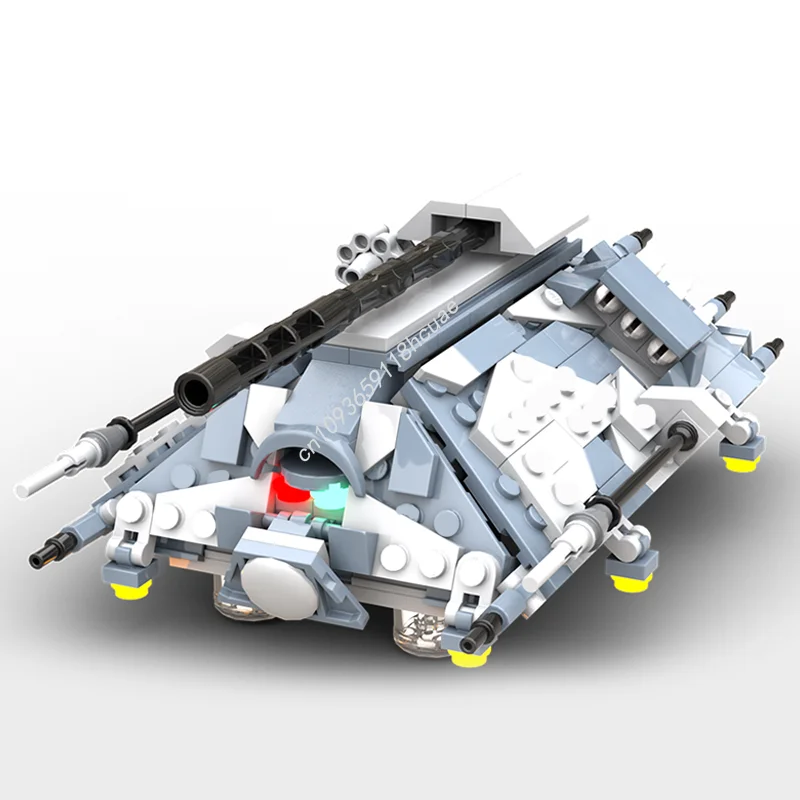 324 pçs moc protetor tanque de batalha pesada arte c4 nan modelo blocos de construção criativo diy idéia brinquedos aniversário presentes natal