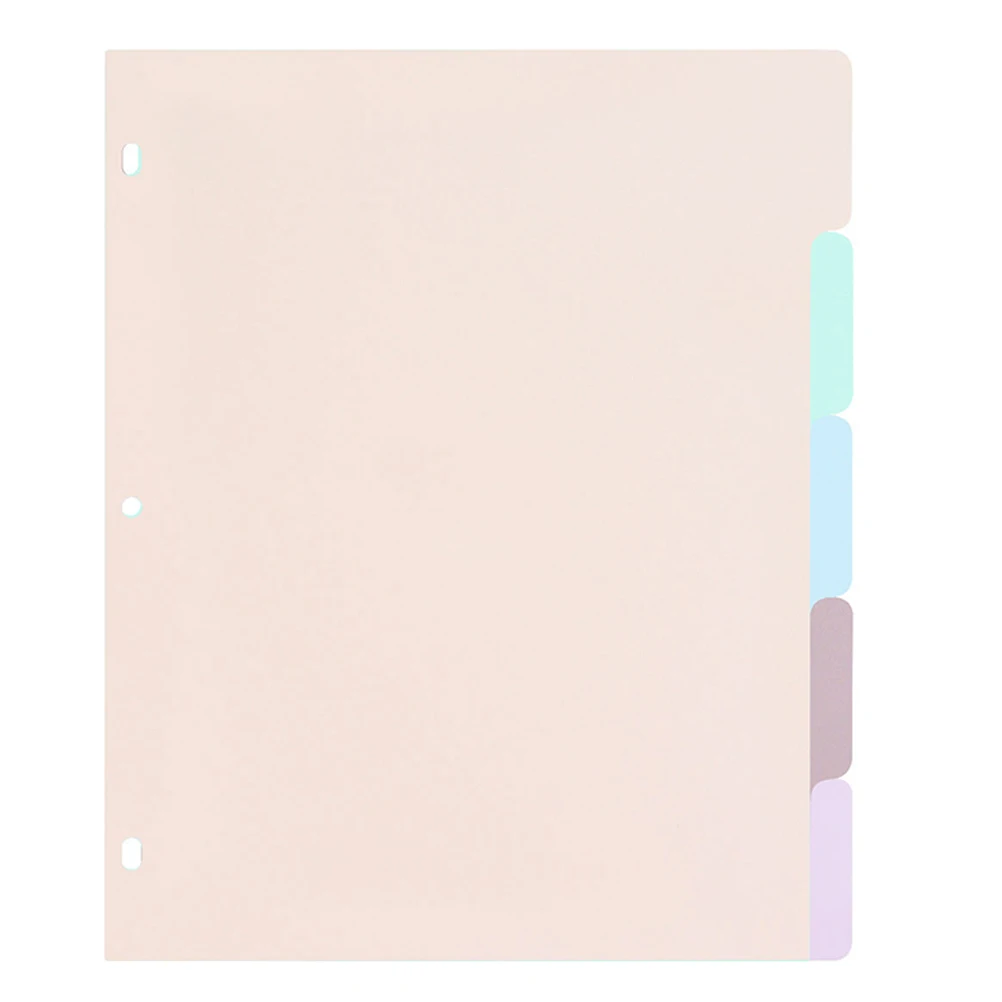 

1 комплект, разделители для переплета формата А4, матовые пластиковые многофункциональные вставки из полипропилена для офиса, школы, дома, сортировки файлов, органайзер для тетрадей