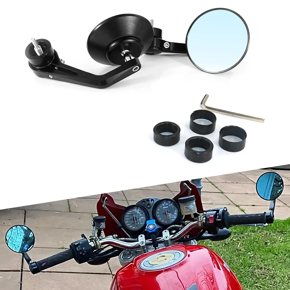 

For KAWASAKI Versys 1000 650 ZZR1200 ZX-9R Z900/800/750/250 Ninja 300 Rear View Side Mirrors Handle Bar End Mirror Cafer Racer