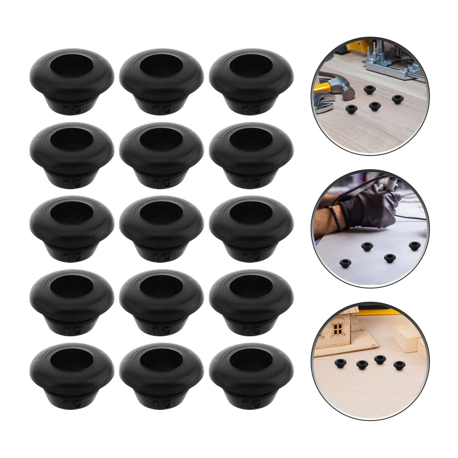 

60pcs Hole Grommet Cable Grommet Protector Waterproof Wire Grommets Rubber Grommets Set For Distribution Box Sealing Cable