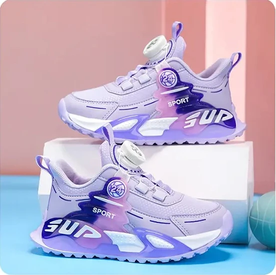 GIRL Kids Spring Sneakers Girls School Casual Shoes Outdoor Breathable Running Shoes Light Soft Pink Non-slip Children Shoes