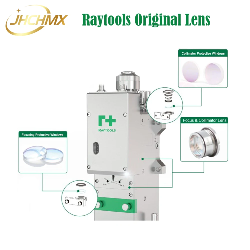 JHCHMX Raytools เลเซอร์เลนส์ -4kw 1064nm 27.9*4.1/24.9*1.5 มม. 211LCG0037 211LCG0020 เซรามิค 120274100 B อะไหล่หัวเดิม