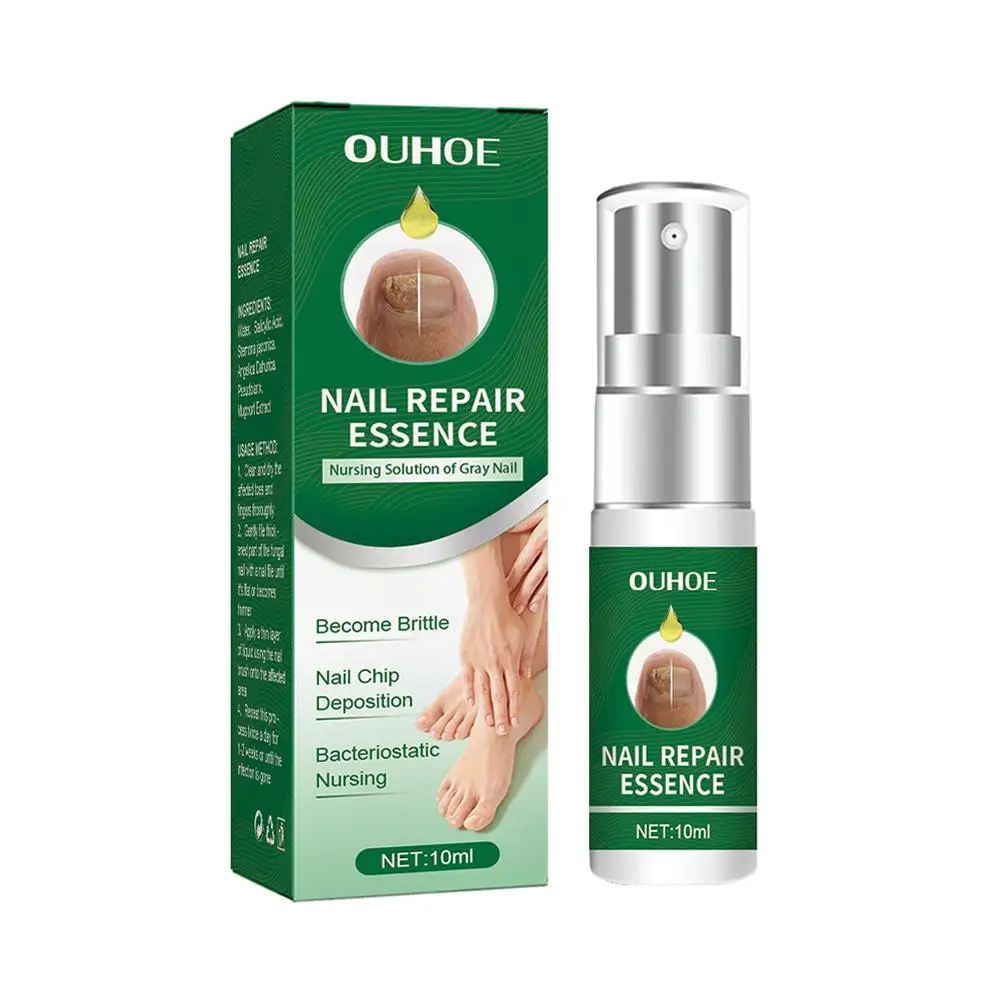 Multifunctionele Nagelreparatie, Teennagelreparatie Essentie, Nagels Beschermen Tegen Beschadiging, Voor Het Repareren Van Verkleurde En Beschadigde Nagels 10Ml