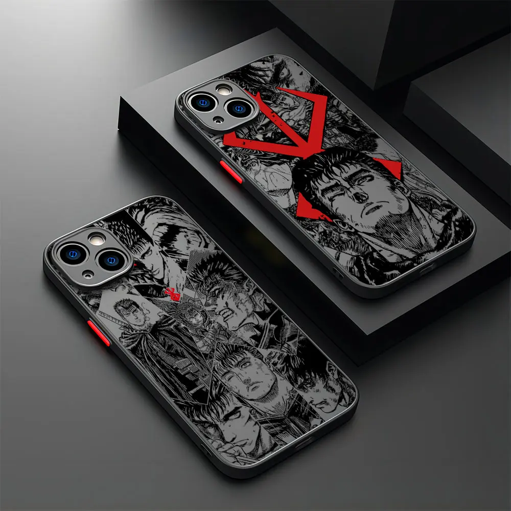 Berserk buds Hot Anime Phone Case per Samsung S24 S23 S22 S21 S20 S10 FE Note20 Note10 Plus Ultra Lite 5G Cover trasparente