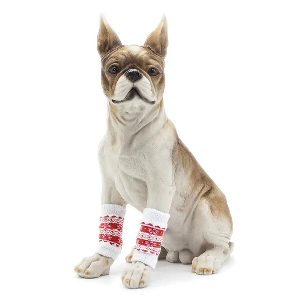 

4 Pcs Dog Leg Sleeve Knee Protectors Brace Comfortable Elastic Breathable Pet Supplies Dog Socks Leg Cover
