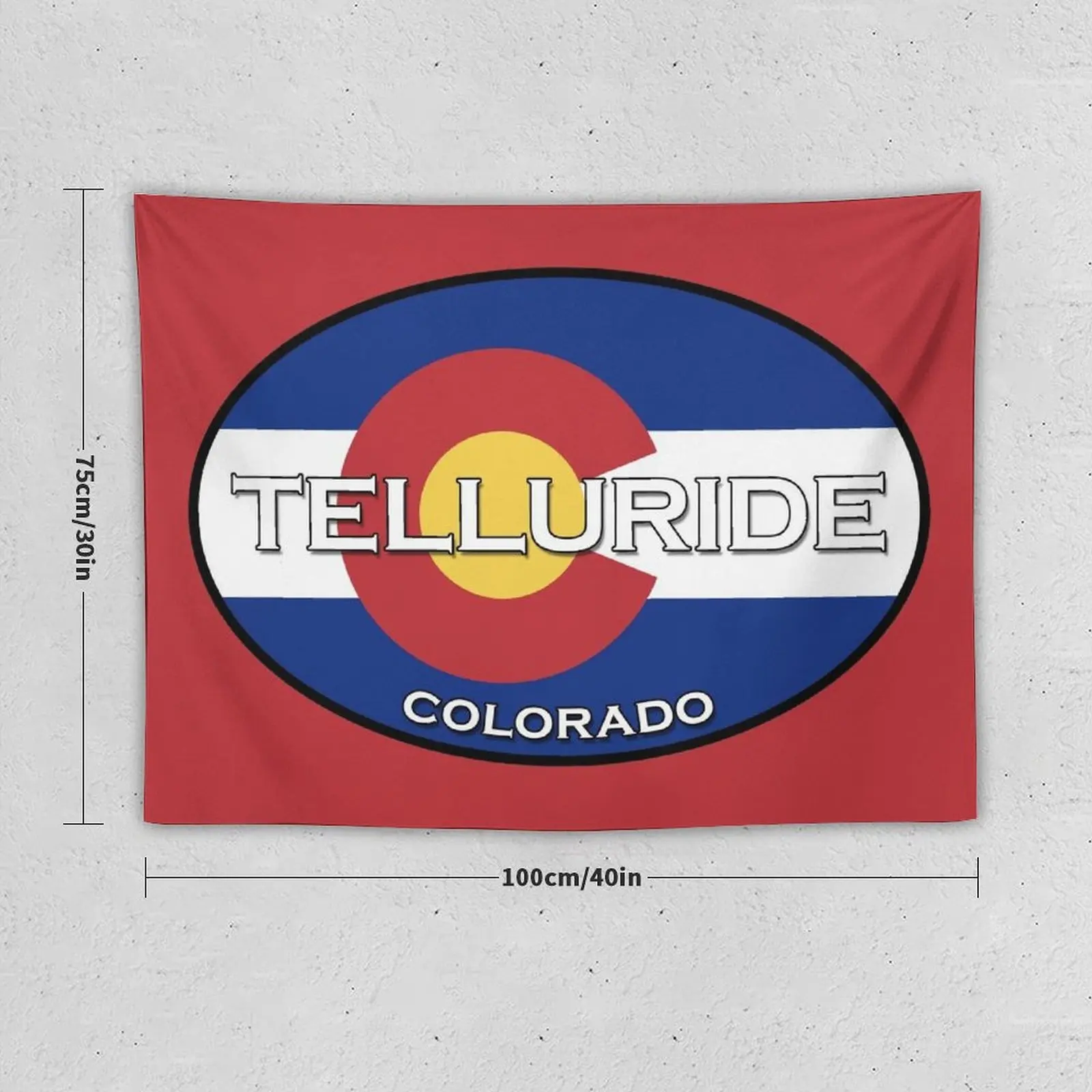 Telluride Colorado! State flag design! Tapestry Wall Decorations Carpet Wall Bedroom Decoration Tapestry