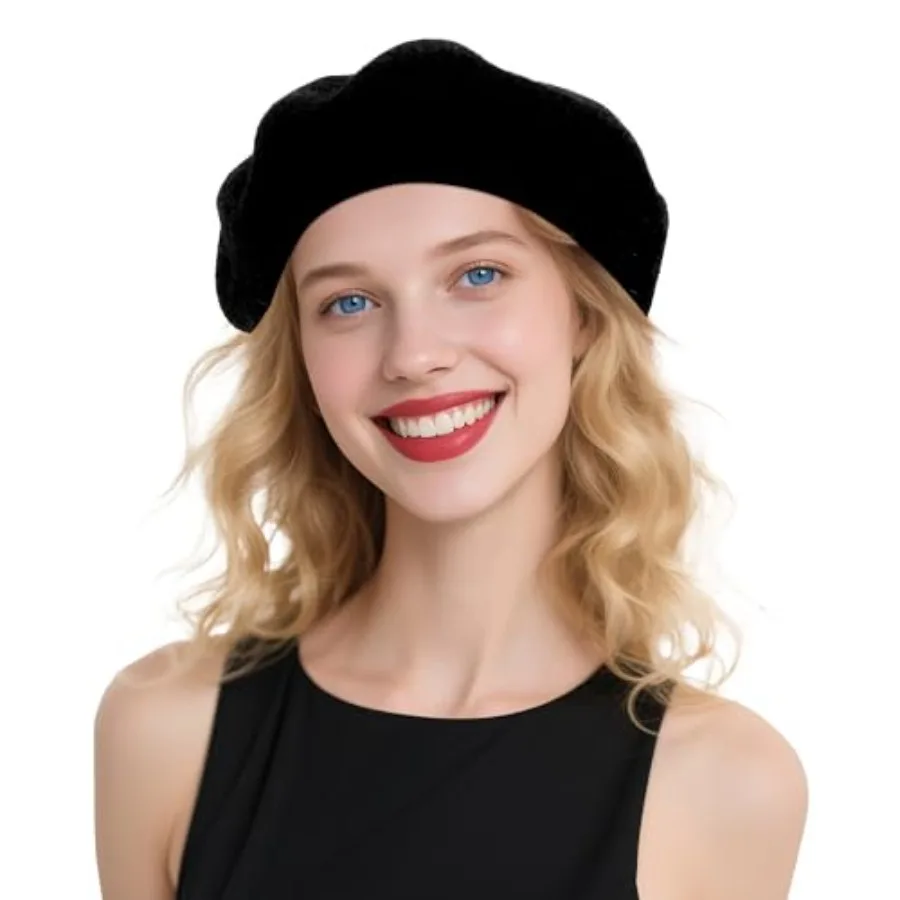 

Beret Hats for Women Wool French Style - Spring Hat for Women Girls for Daily, Travel and Elegant Outfits