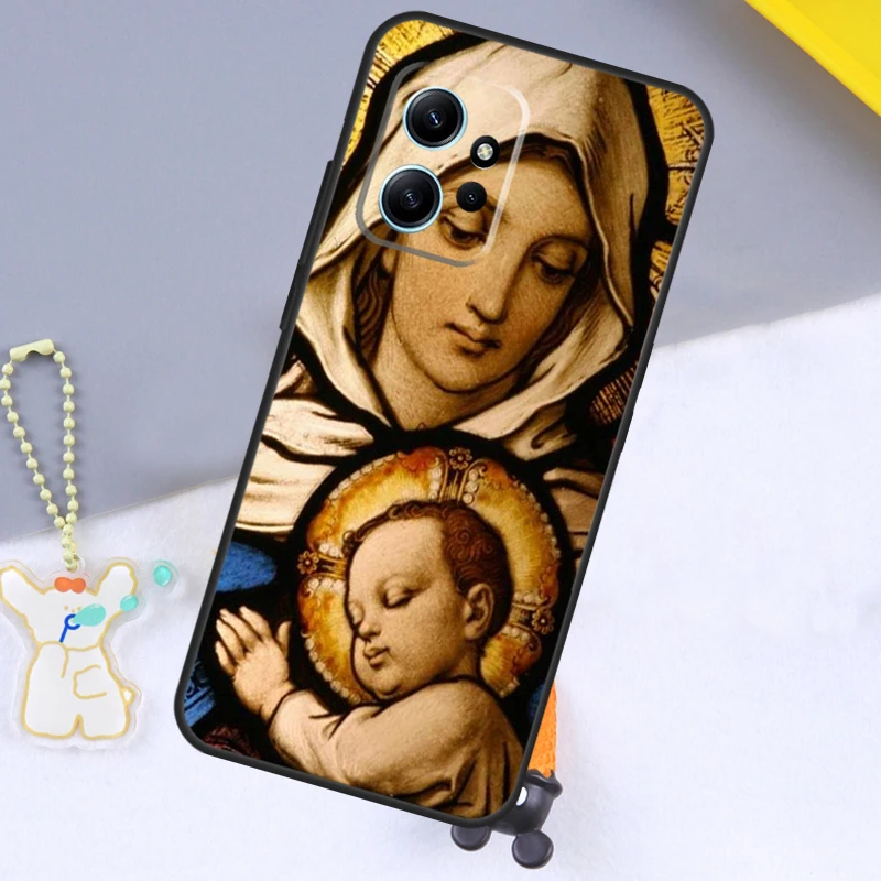 Custodia santa madre vergine maria cristiana per Xiaomi Redmi Note 11 10 9 8 12 Pro 10S 11S 12S Cover per Redmi 12 9C 10C 12C 13C