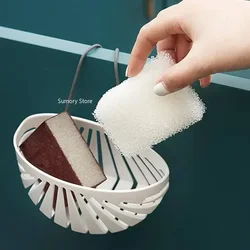 Shell Shape Sink Soap Sponge Drain Rack Kitchen Hanging Basket Storage Holder Shelf Organizer Shower Tray Bathroom Accessories